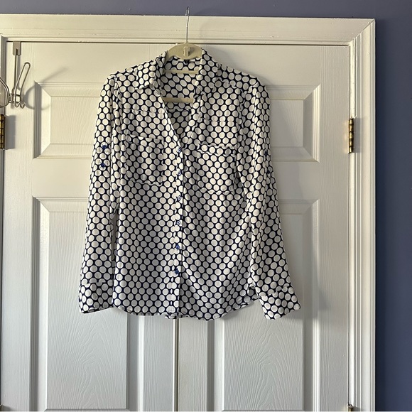 Express Polka Dot Button Down Shirt size small - Picture 8 of 8